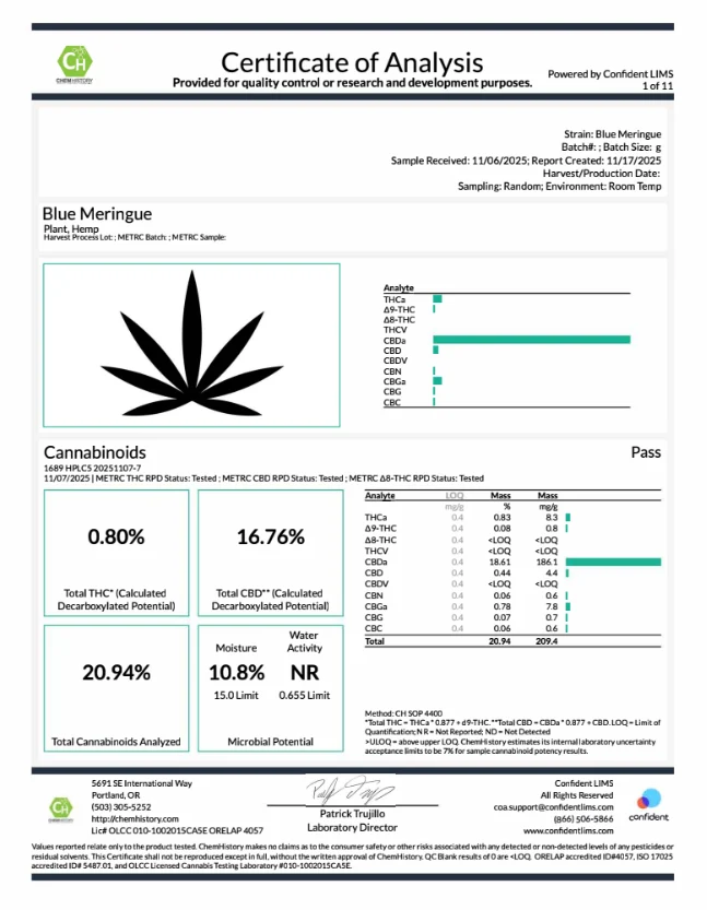 Blue Meringue CBD Flower - Image 2