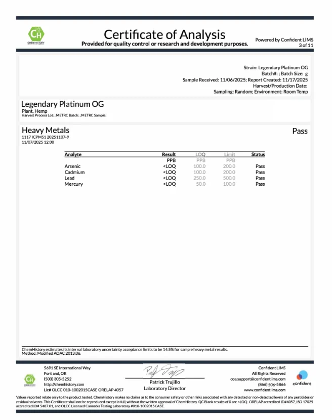 Legendary Platinum OG CBD Flower - Image 4