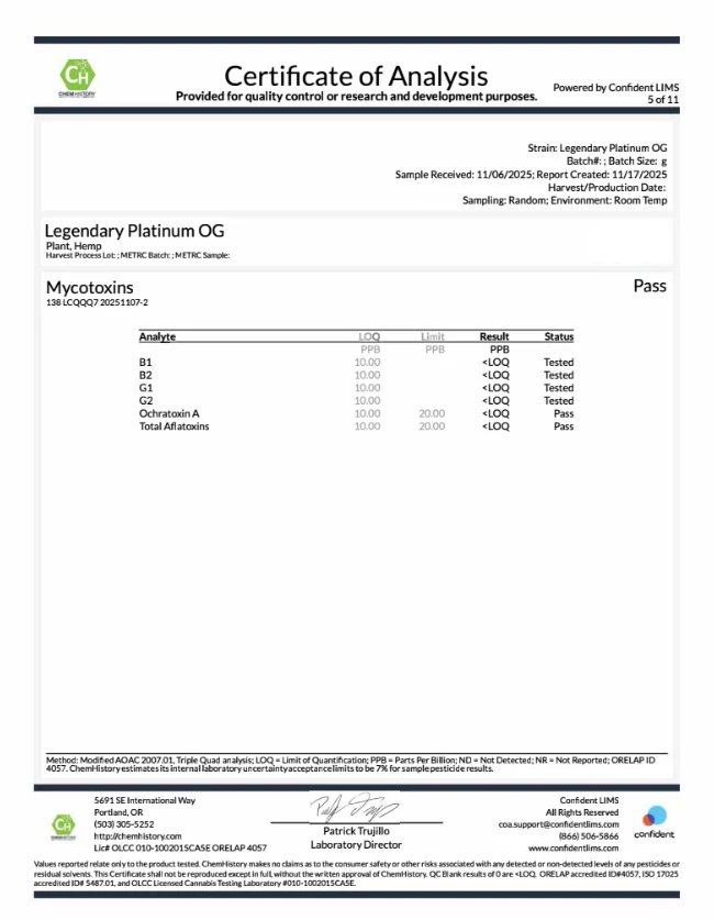Legendary Platinum OG CBD Flower - Image 6