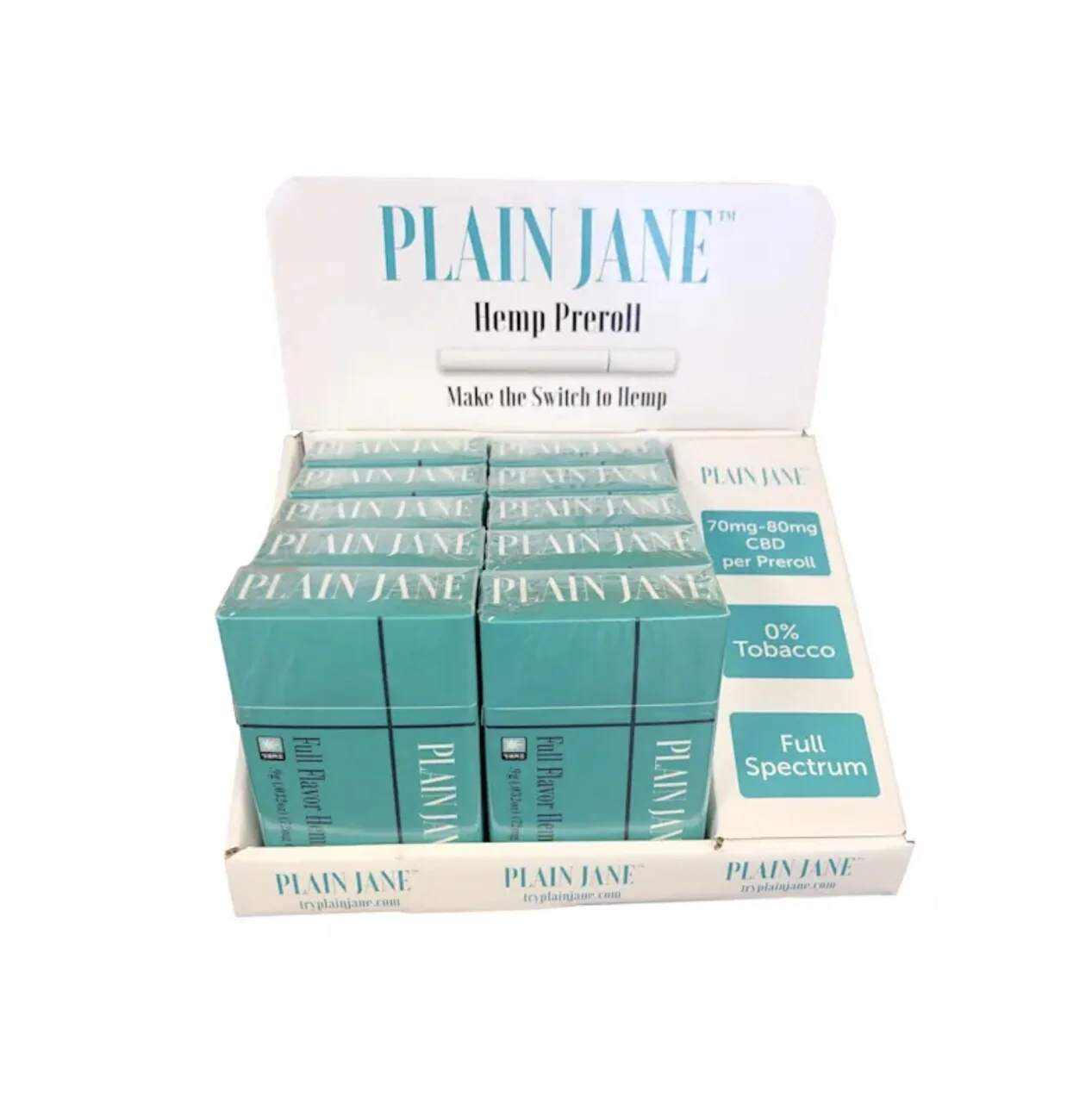 Plain Jane Filtered Full Flavor Hemp Pre-Rolls - Image 4